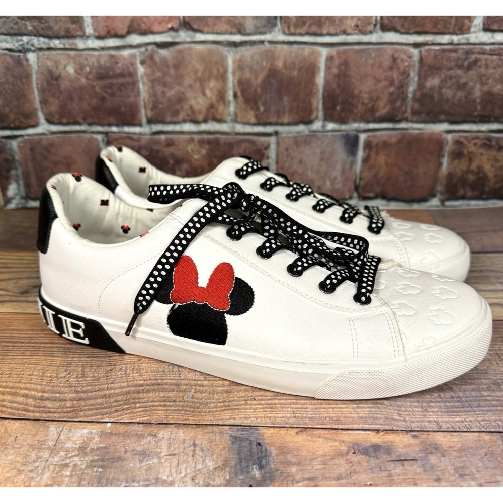 Minnie Mouse Ground Up Women's Low Top Court Sneakers Shoes Size 11 Disney